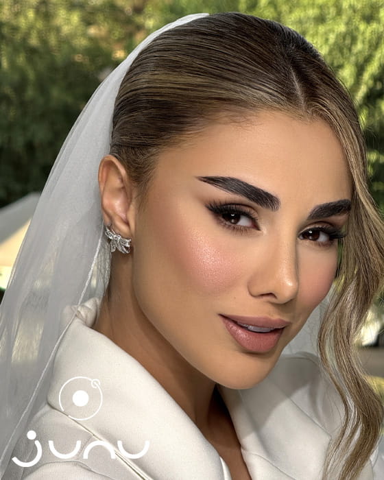 نمونه عکس میکاپ عروس در سالن جونو